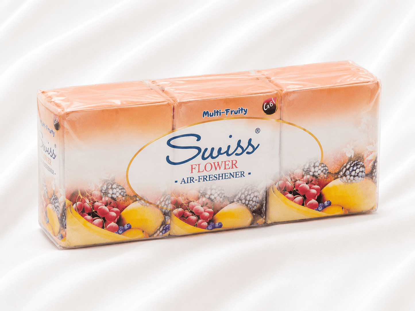 Swiss Gel Flower & Air Freshener –Pack of 6 - Long-Lasting Home Fragrance Gel – 5 Fragrance Variations - Home Fragrance - Cherubim Aura