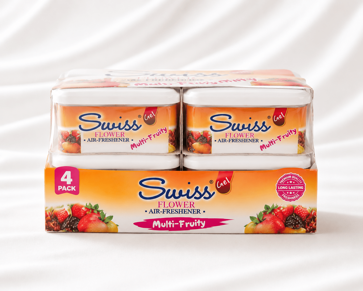 Swiss Gel Flower & Air Freshener –Pack of 6 - Long-Lasting Home Fragrance Gel – 5 Fragrance Variations - Home Fragrance - Cherubim Aura