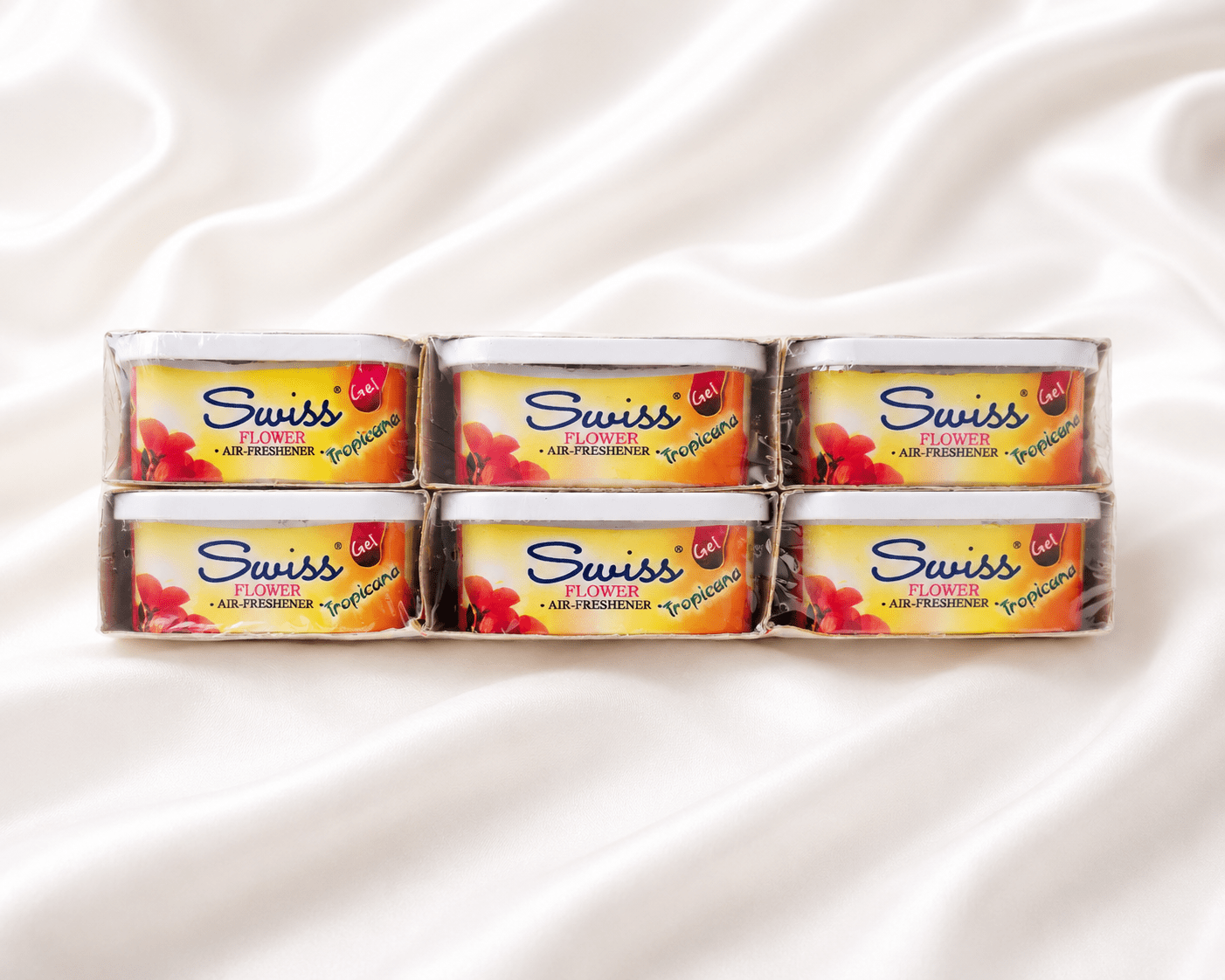 Swiss Gel Flower & Air Freshener –Pack of 6 - Long-Lasting Home Fragrance Gel – 5 Fragrance Variations - Home Fragrance - Cherubim Aura