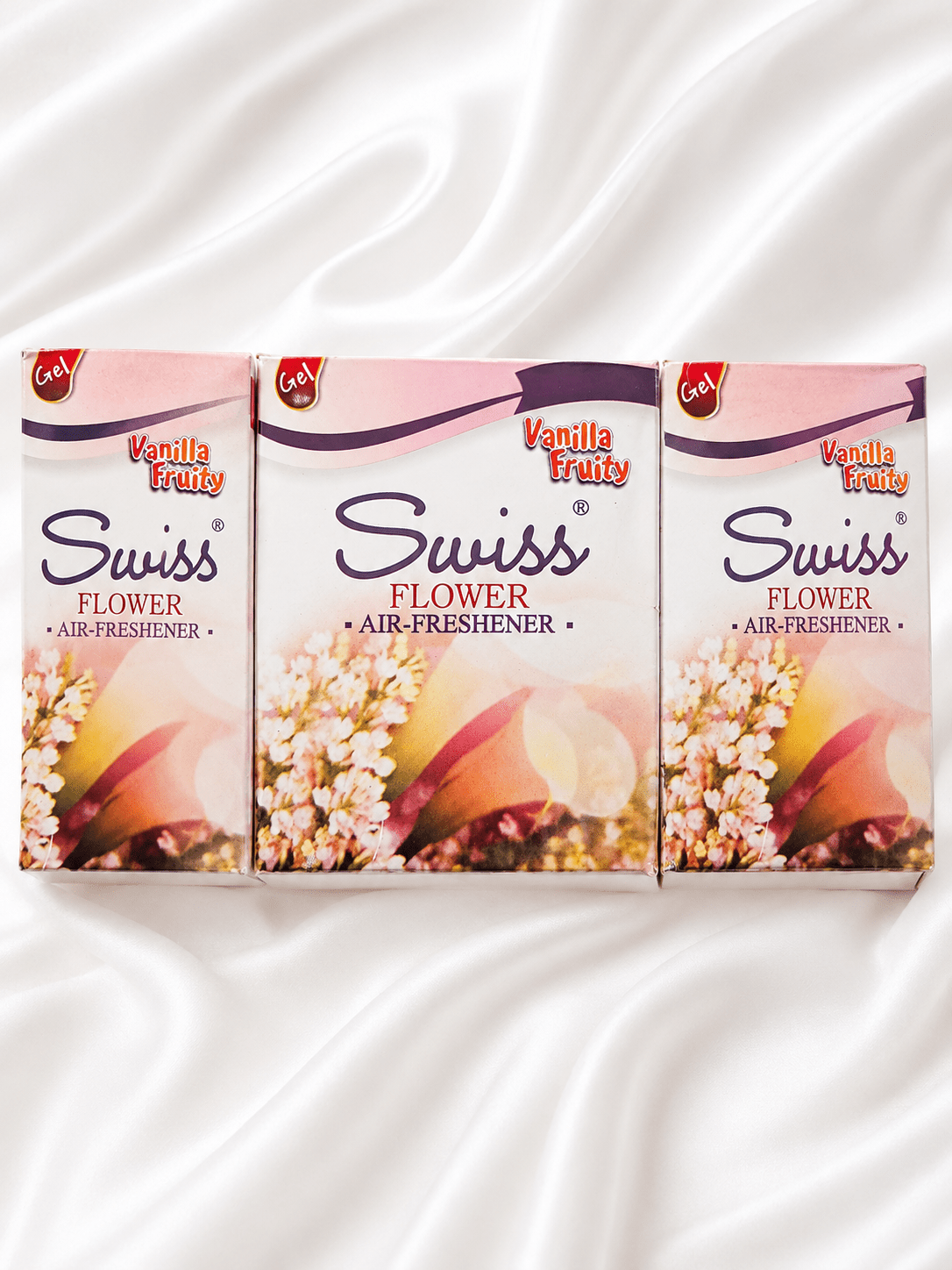 Swiss Gel Flower & Air Freshener –Pack of 6 - Long-Lasting Home Fragrance Gel – 5 Fragrance Variations - Home Fragrance - Cherubim Aura