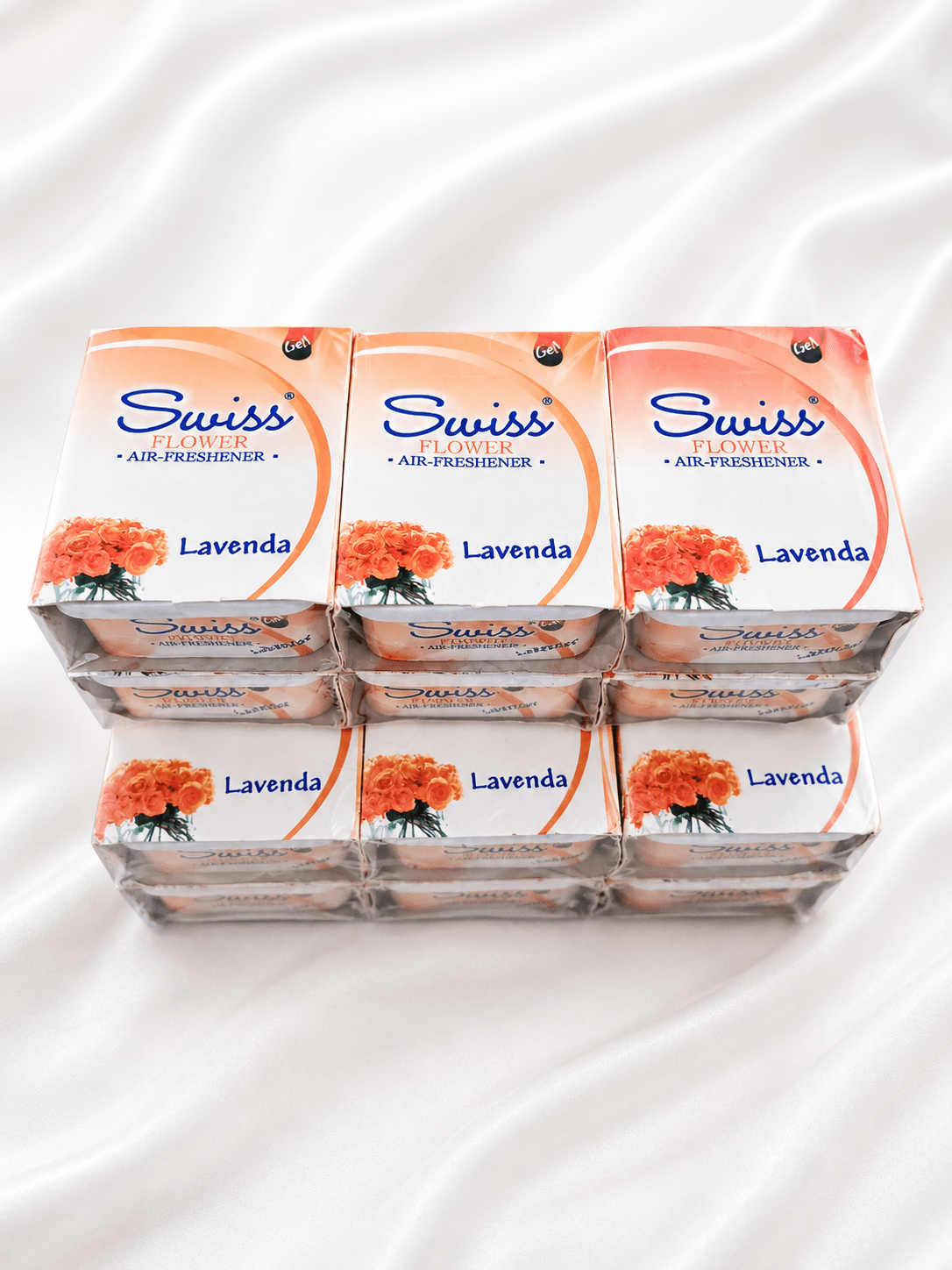 Swiss Gel Flower & Air Freshener –Pack of 6 - Long-Lasting Home Fragrance Gel – 5 Fragrance Variations - Home Fragrance - Cherubim Aura