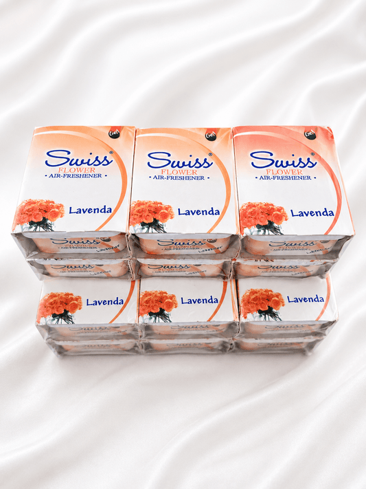 Swiss Gel Flower & Air Freshener –Pack of 6 - Long-Lasting Home Fragrance Gel – 5 Fragrance Variations - Home Fragrance - Cherubim Aura