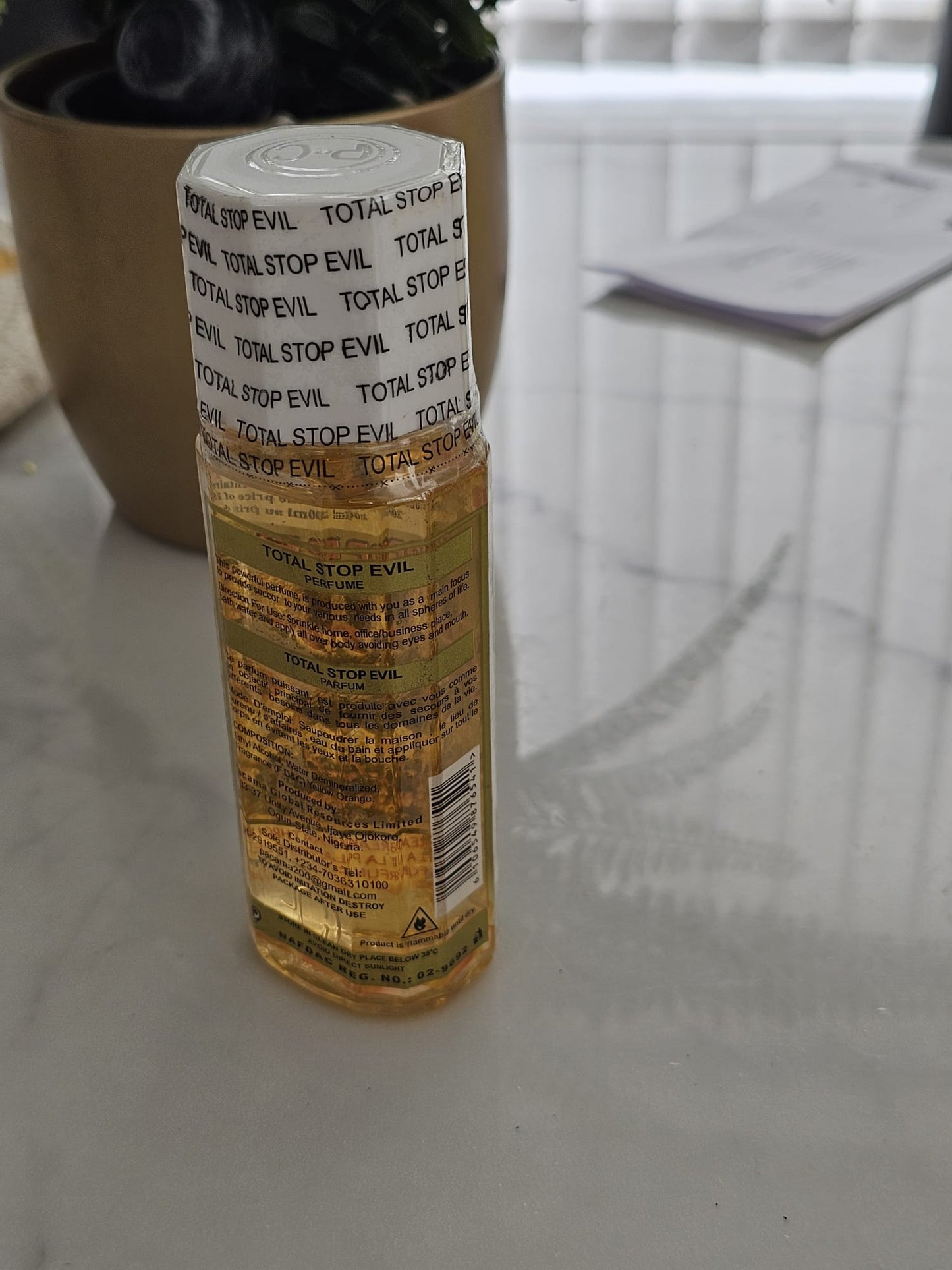 Total Stop Evil Spiritual Perfume | Premium Spiritual Cologne | 500ml, 250ml & 150ml | Long-Lasting Fragrance. - Perfume - Cherubim Aura