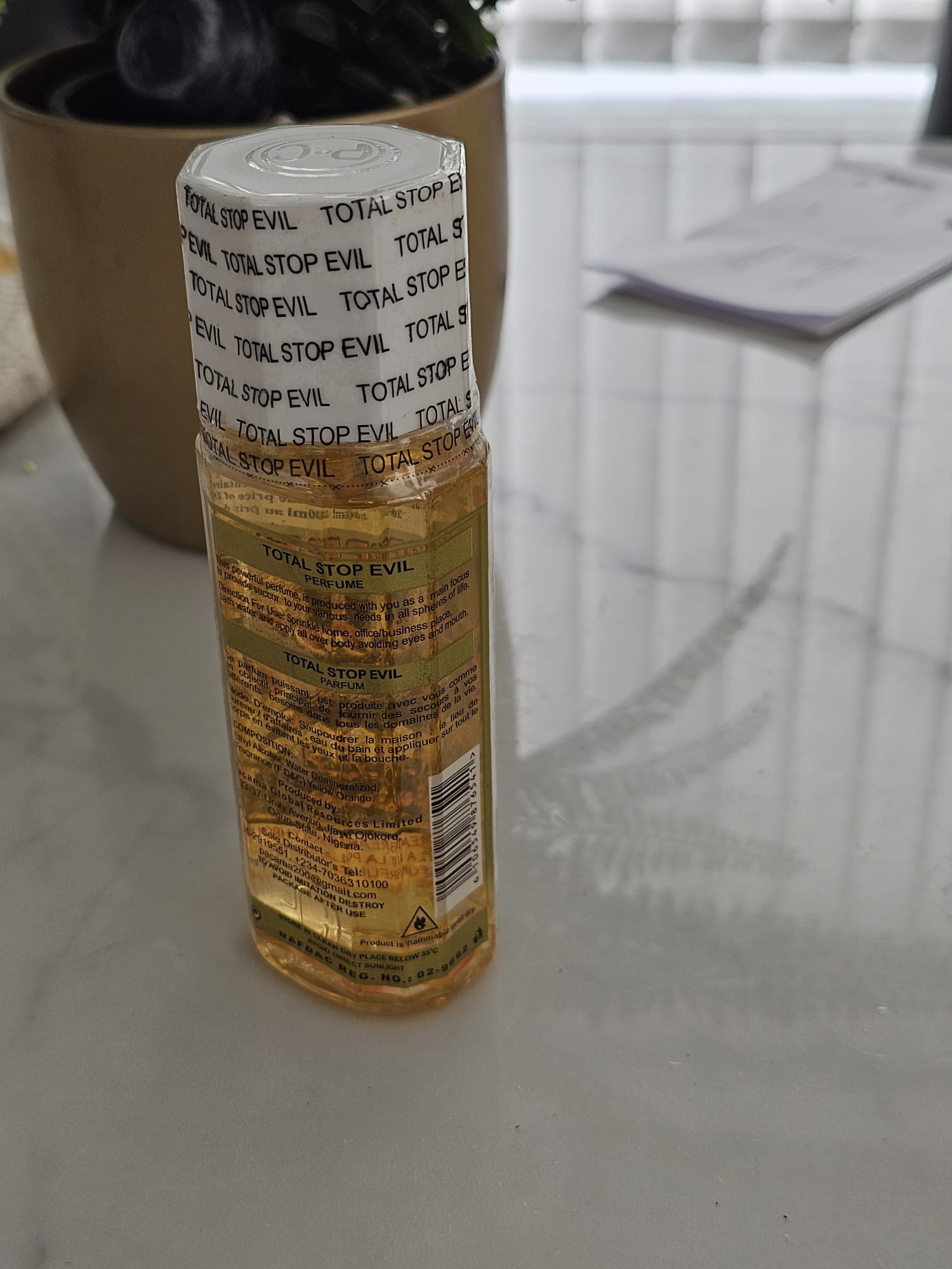 Total Stop Evil Spiritual Perfume | Premium Spiritual Cologne | 500ml, 250ml & 150ml | Long-Lasting Fragrance. - Perfume - Cherubim Aura