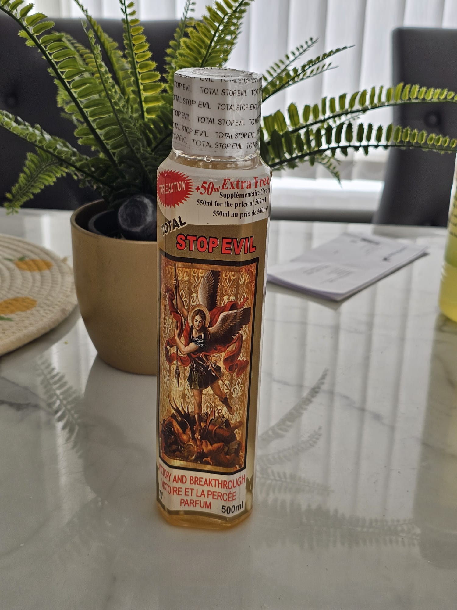 Total Stop Evil Spiritual Perfume | Premium Spiritual Cologne | 500ml, 250ml & 150ml | Long-Lasting Fragrance. - Perfume - Cherubim Aura