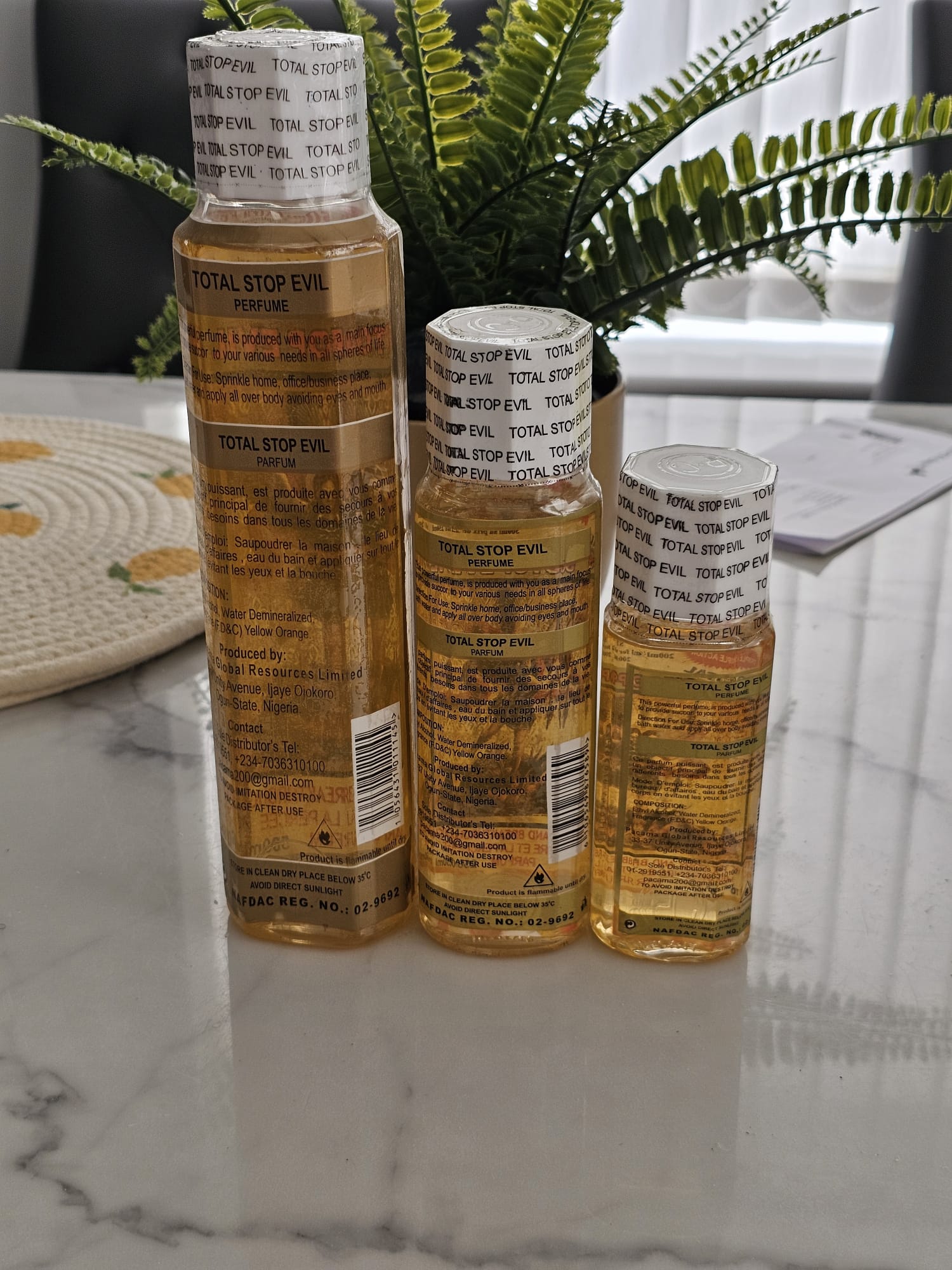 Total Stop Evil Spiritual Perfume | Premium Spiritual Cologne | 500ml, 250ml & 150ml | Long-Lasting Fragrance. - Perfume - Cherubim Aura