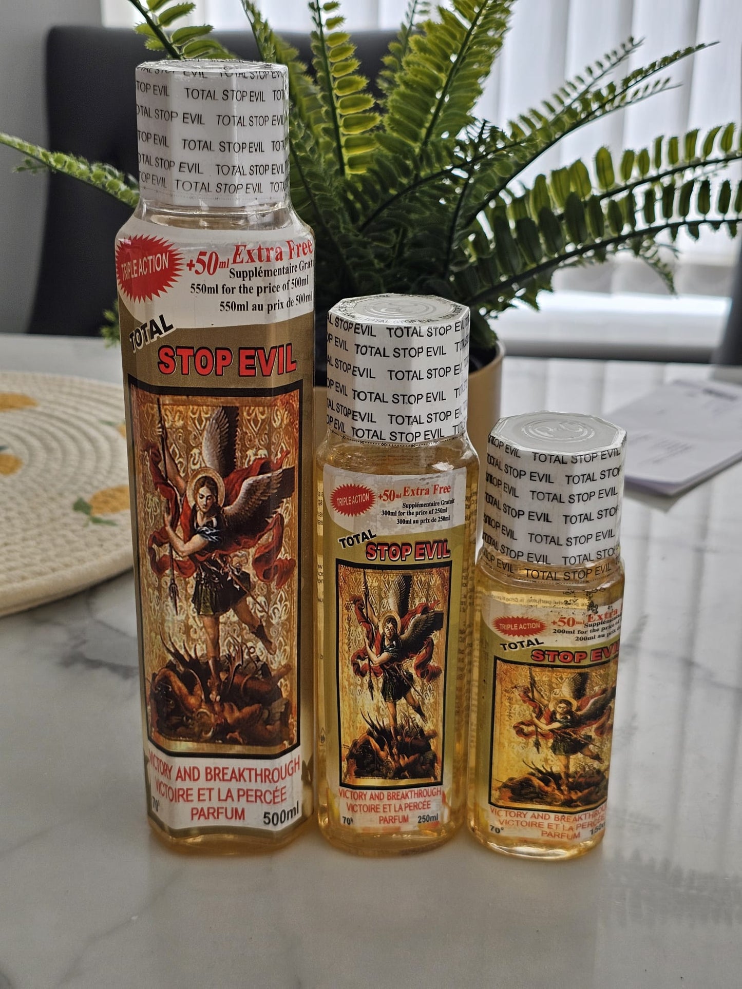 Total Stop Evil Spiritual Perfume | Premium Spiritual Cologne | 500ml, 250ml & 150ml | Long-Lasting Fragrance. - Perfume - Cherubim Aura