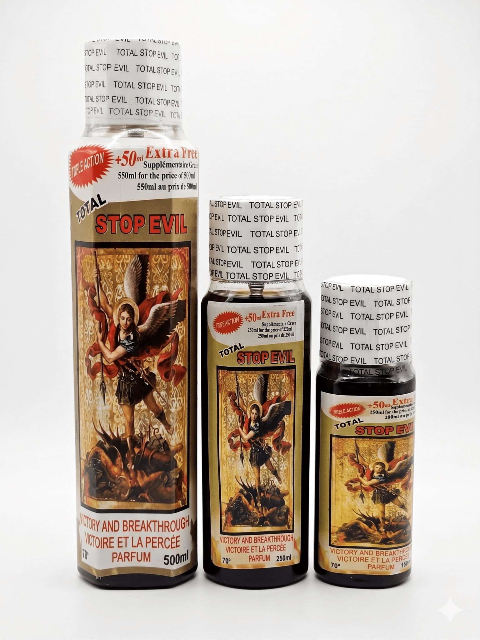 Total Stop Evil Spiritual Perfume | Premium Spiritual Cologne | 500ml, 250ml & 150ml | Long-Lasting Fragrance. - Perfume - Cherubim Aura