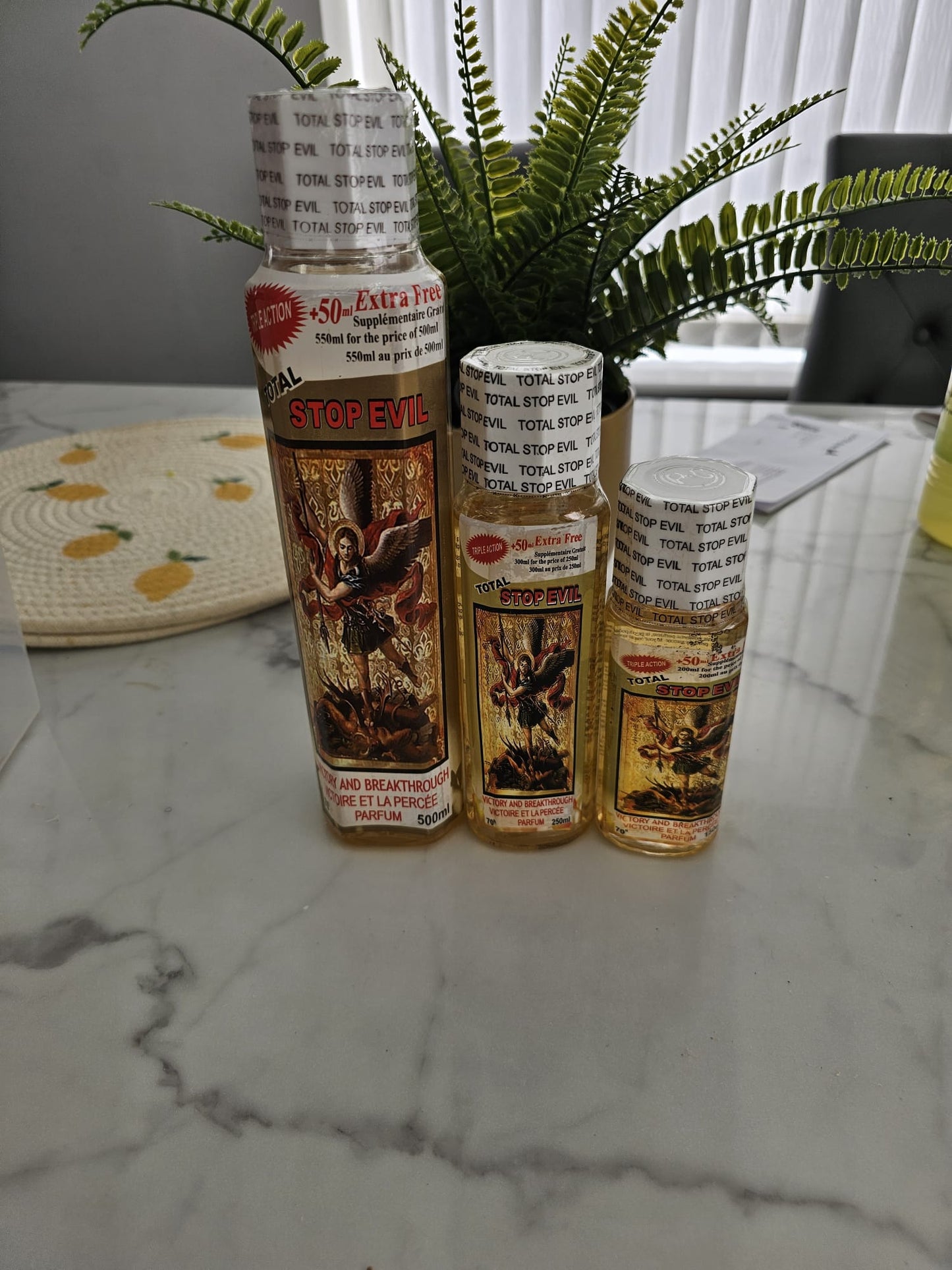 Total Stop Evil Spiritual Perfume | Premium Spiritual Cologne | 500ml, 250ml & 150ml | Long-Lasting Fragrance. - Perfume - Cherubim Aura