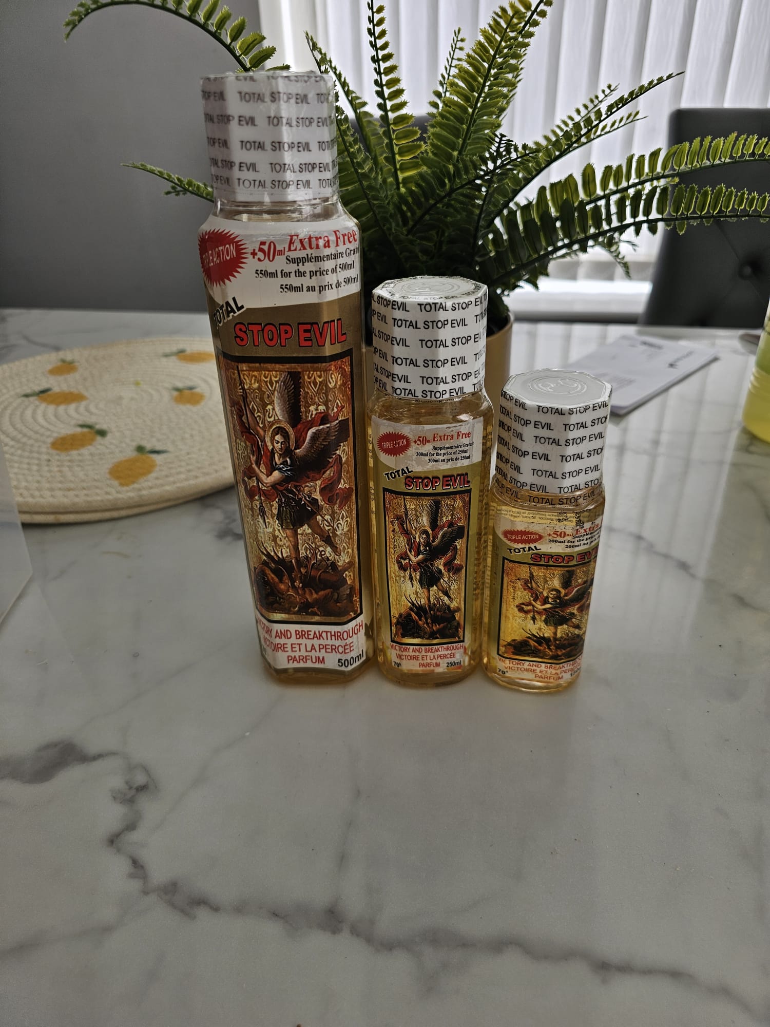 Total Stop Evil Spiritual Perfume | Premium Spiritual Cologne | 500ml, 250ml & 150ml | Long-Lasting Fragrance. - Perfume - Cherubim Aura