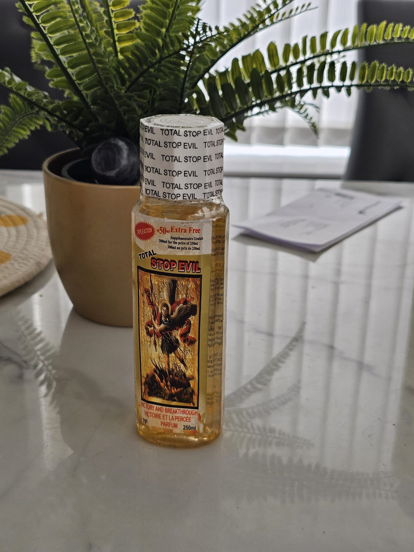 Total Stop Evil Spiritual Perfume | Premium Spiritual Cologne | 500ml, 250ml & 150ml | Long-Lasting Fragrance. - Perfume - Cherubim Aura