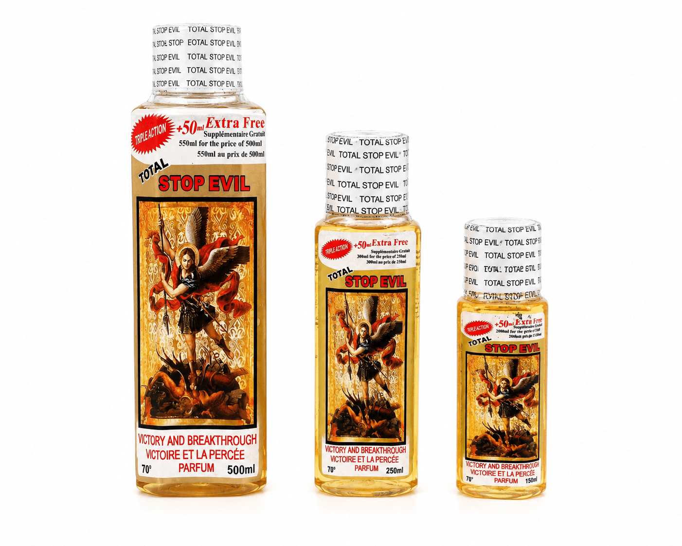 Total Stop Evil Spiritual Perfume | Premium Spiritual Cologne | 500ml, 250ml & 150ml | Long-Lasting Fragrance. - Perfume - Cherubim Aura
