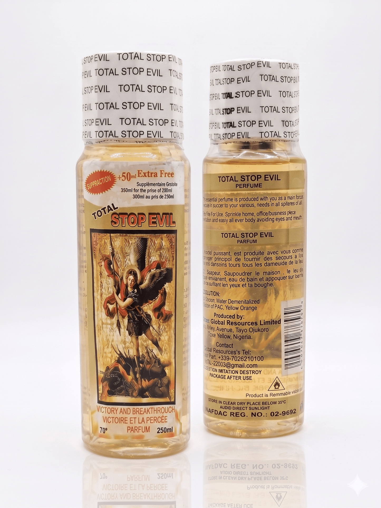 Total Stop Evil Spiritual Perfume | Premium Spiritual Cologne | 500ml, 250ml & 150ml | Long-Lasting Fragrance. - Perfume - Cherubim Aura