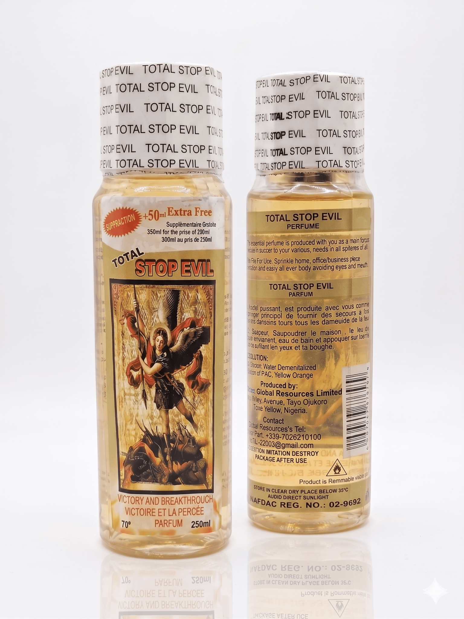 Total Stop Evil Spiritual Perfume | Premium Spiritual Cologne | 500ml, 250ml & 150ml | Long-Lasting Fragrance. - Perfume - Cherubim Aura