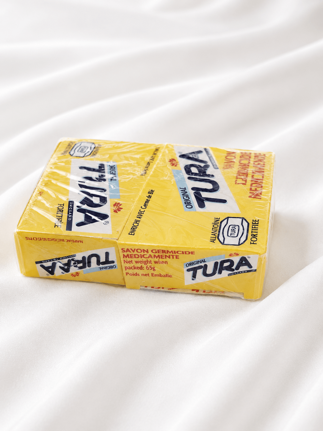 Tura Original Germicidal Medicated Soap 65g – Face & Body Cleansing Bar with Wheat Germ Oil, Vitamin E & Allantoin - Skincare - Cherubim Aura