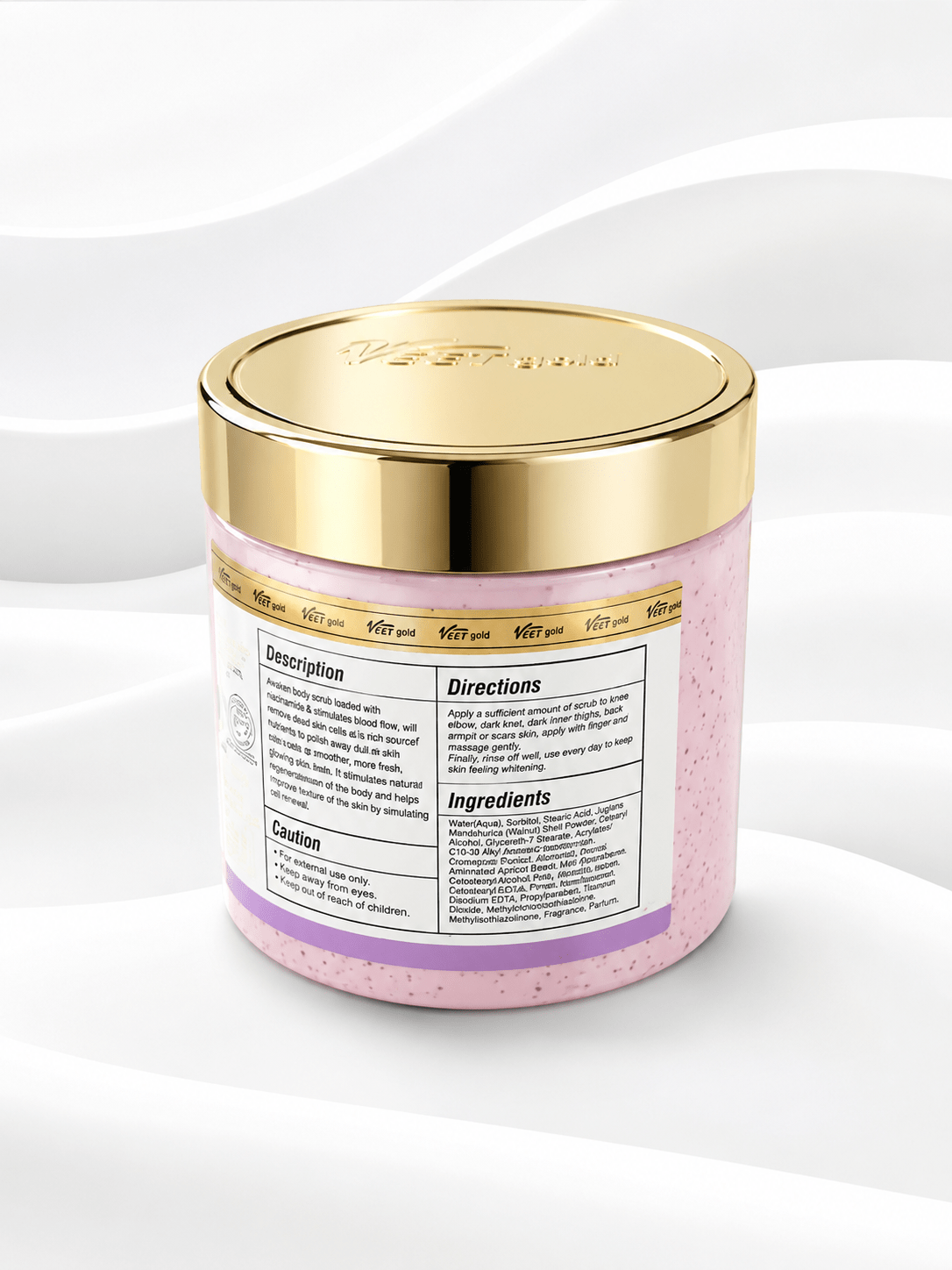 VEET Gold Alpha Arbutin Complete Treatment Bundle | Alpha x3 Body Scrub 500g + Alpha 50% Arbutin Body Oil 500ml - Skincare - Cherubim Aura