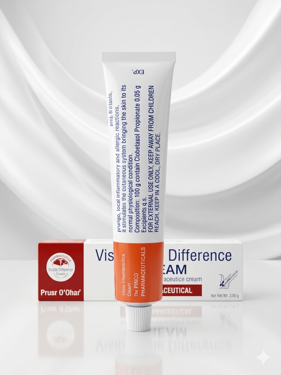 Vinco Visible Difference Cream 30g – Clobetasol Propionate 0.05% Medicated Topical Skin Cream - Skincare - Cherubim Aura