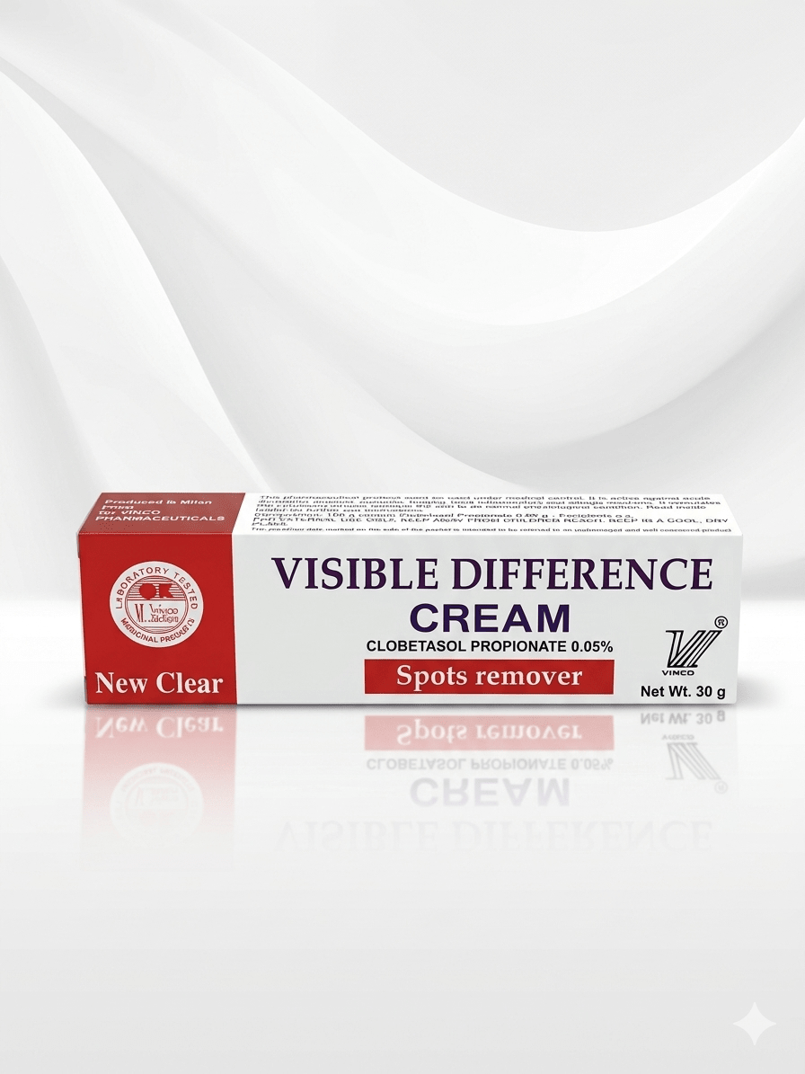 Vinco Visible Difference Cream 30g – Clobetasol Propionate 0.05% Medicated Topical Skin Cream - Skincare - Cherubim Aura