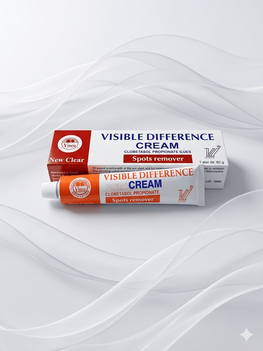 Vinco Visible Difference Cream 30g – Clobetasol Propionate 0.05% Medicated Topical Skin Cream - Skincare - Cherubim Aura