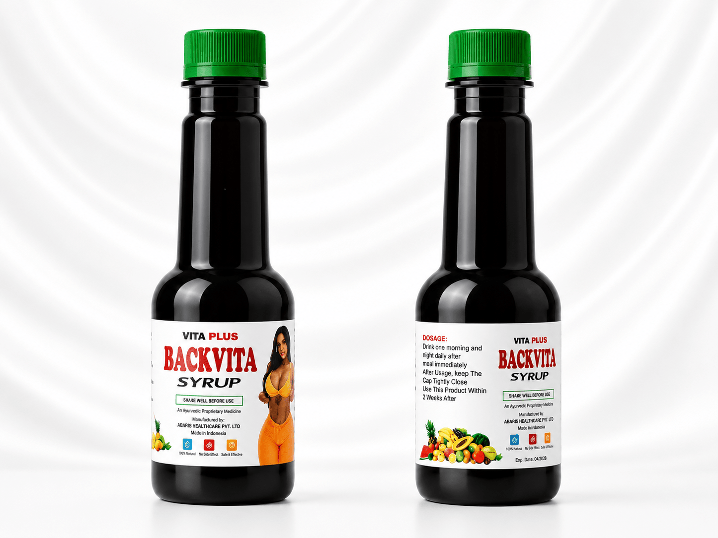 Vita Plus Backvita Syrup 100ml – Herbal Feminine Body & Curve Enhancement Support - Herbal Wellness - Cherubim Aura