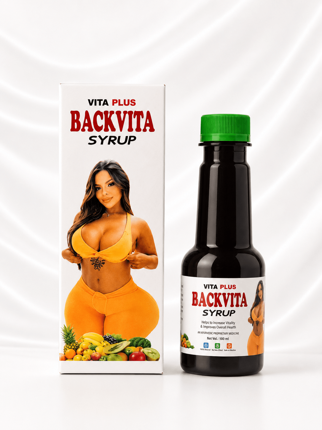 Vita Plus Backvita Syrup 100ml – Herbal Feminine Body & Curve Enhancement Support - Herbal Wellness - Cherubim Aura