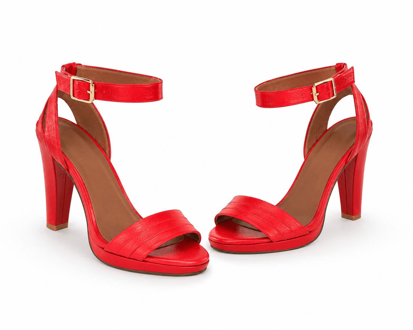 Women's Snakeskin Ankle Strap High Heel Sandals – Open Toe Dress Heels – Black, Silver, Yellow & Red - Footwear - Cherubim Aura